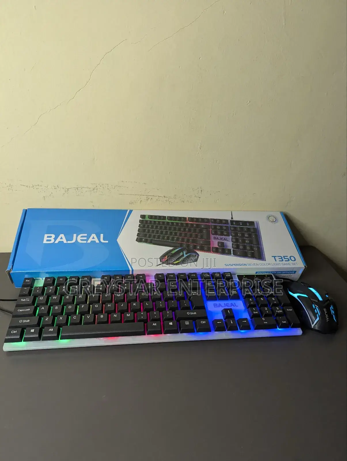Led Backlit Wired Gaming Keyboard and Mouse Set