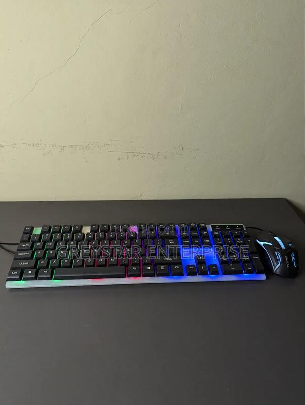 Usb Wired Gaming Keyboard and Mouse Set, T350 RGB Backlit Keyboard