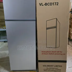 Silver Volsmart 138l Double Door Fridge – Stylish, Spacious, Reliable.