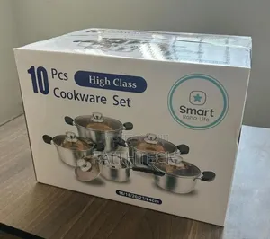 *Smart Raha Life Stainless Induction Enabled 10pc Cookware
