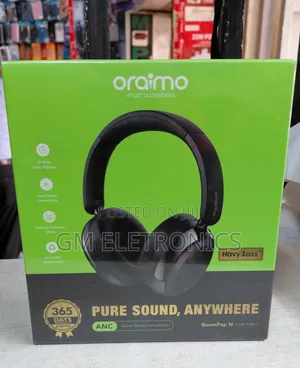 Boompop N Over-Ear Hybrid Active Noise Cancellation Wireless Headphone