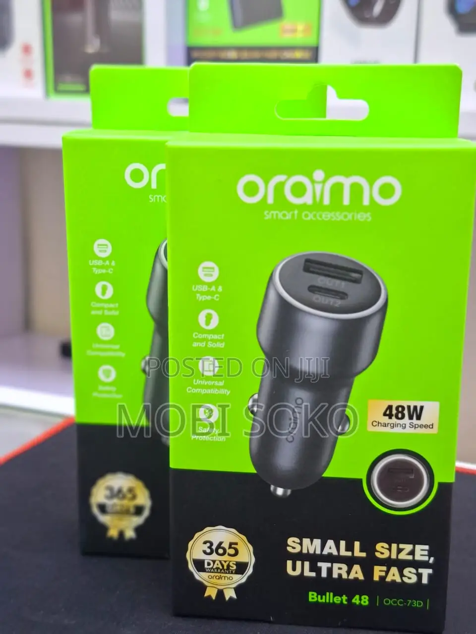 Oraimo Bullet 48 48w Car Charger