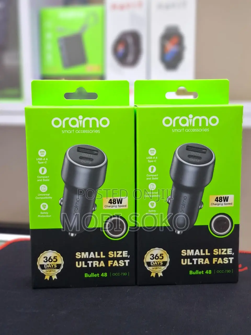 Oraimo Bullet 48 48w Car Charger