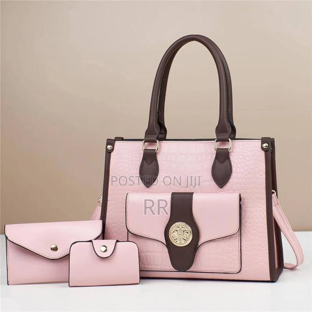 Women's 3 in 1 Pu Leather Handbag Set