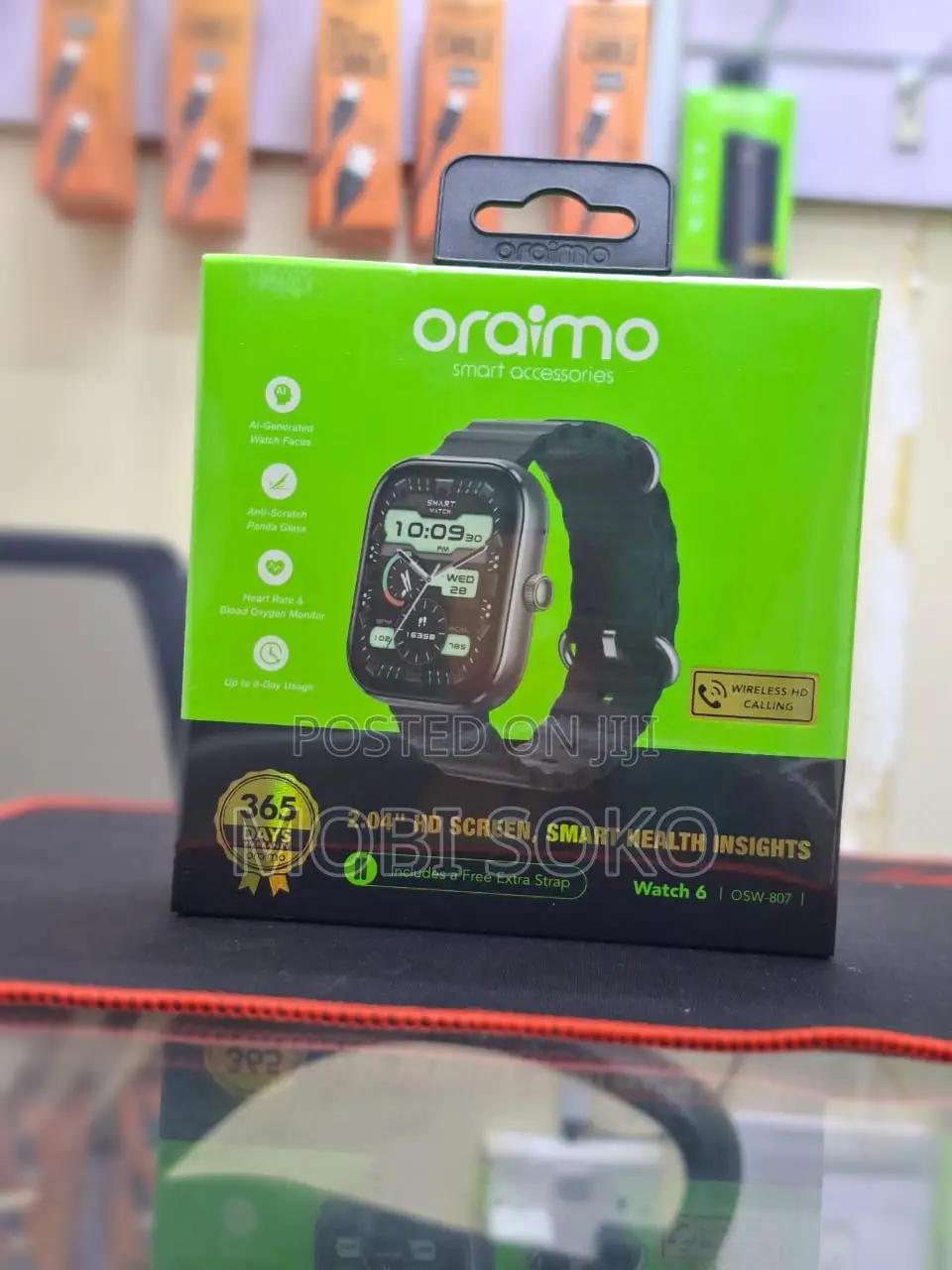 Oraimo Watch 6 2.04" TFT Ip68 Smart Watch