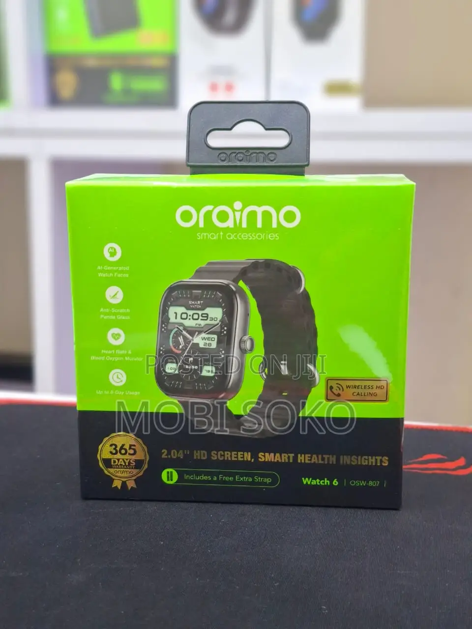Oraimo Watch 6 2.04" TFT Ip68 Smart Watch