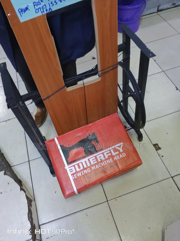 Butterfly Sewing Machine and Local Table - main view