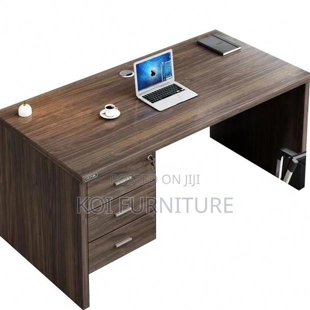 Office Desk; 1.2 Meters Brown Home Office Study Desk - thumbnail 7
