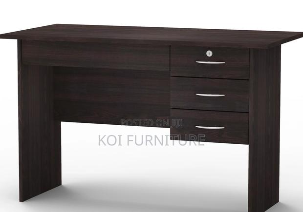 Office Desk; 1.2 Meters Brown Home Office Study Desk - thumbnail 9