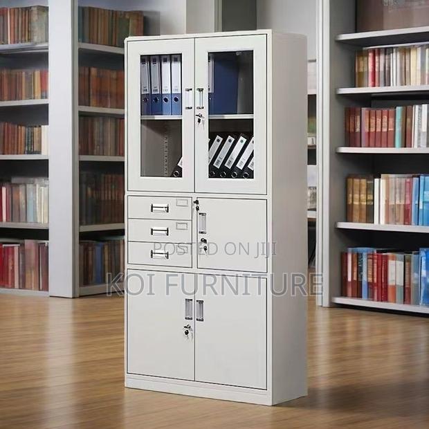 Office Cabinet; Grey Steel Executive Office Cabinet for Managements