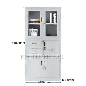 Office Cabinet; Grey Steel Executive Office Cabinet for Managements