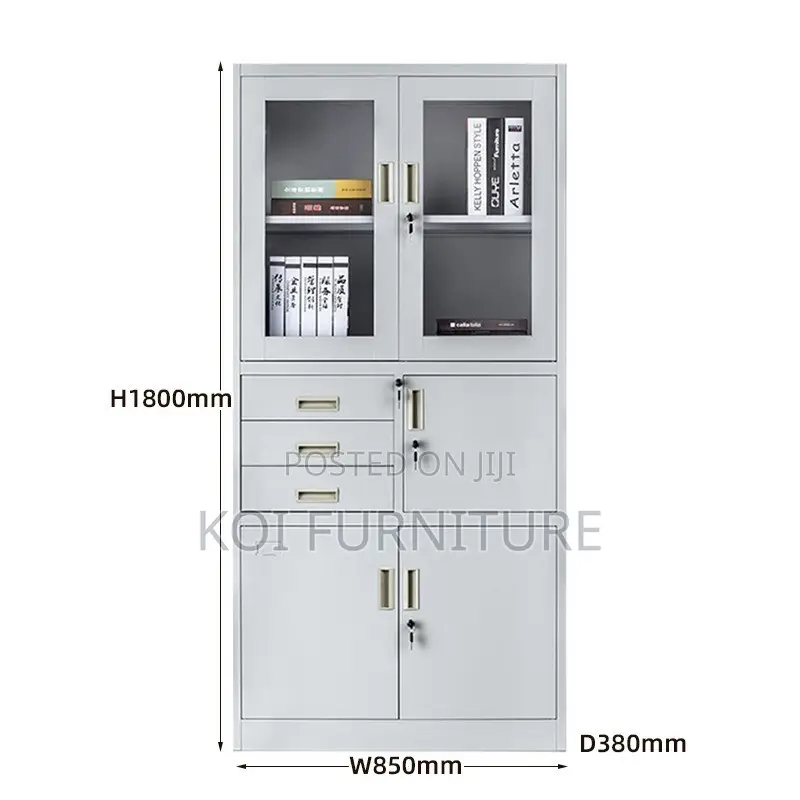 Office Cabinet; Grey Steel Executive Office Cabinet for Managements