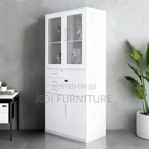 Office Cabinet; Grey Steel Executive Office Cabinet for Managements