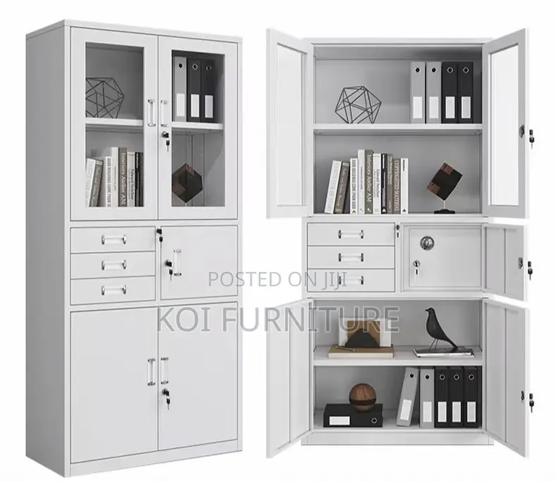 Office Cabinet; Grey Steel Executive Office Cabinet for Managements