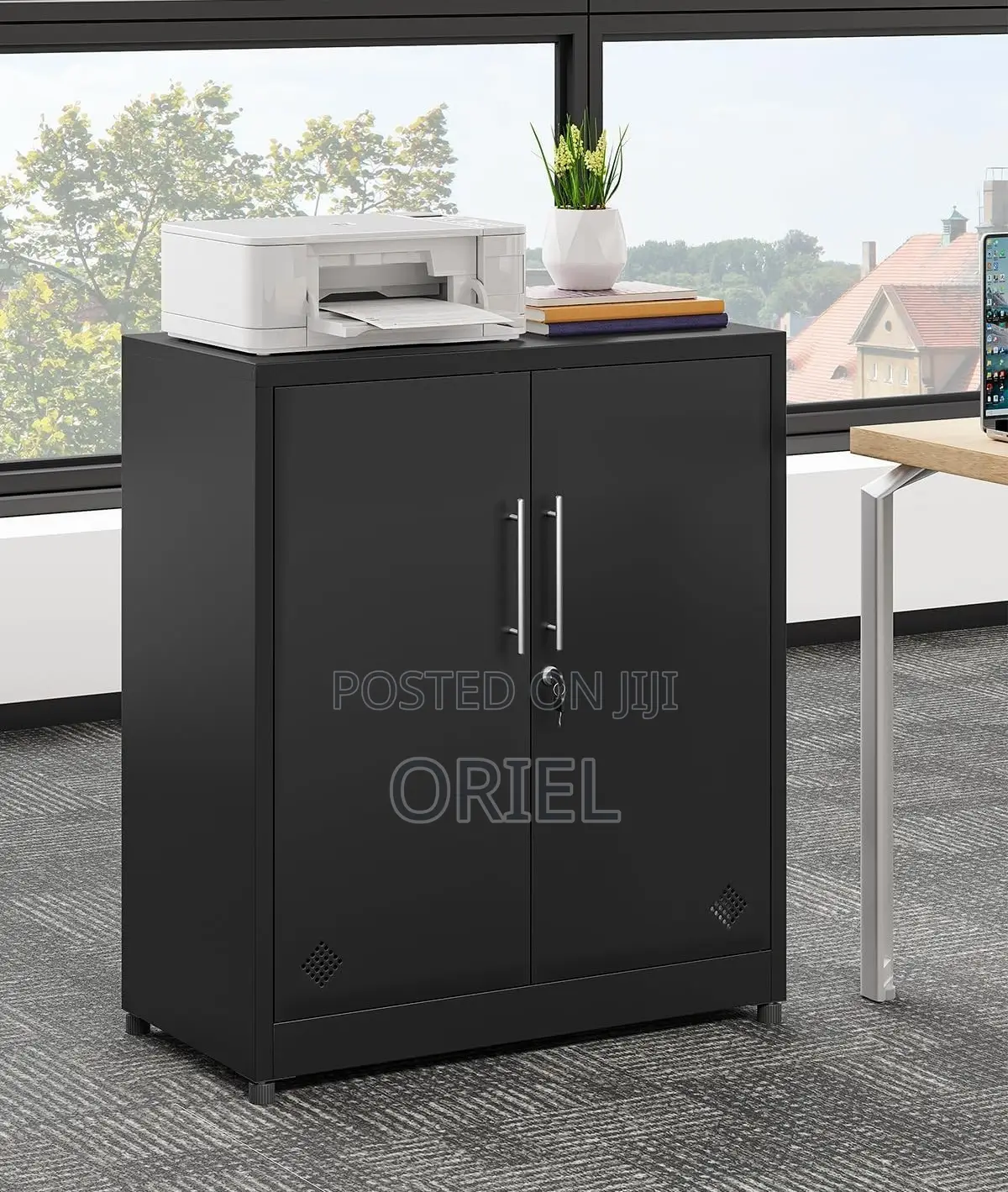 Office Cabinets: Wooden Filing and Storage Credenza Cabinet
