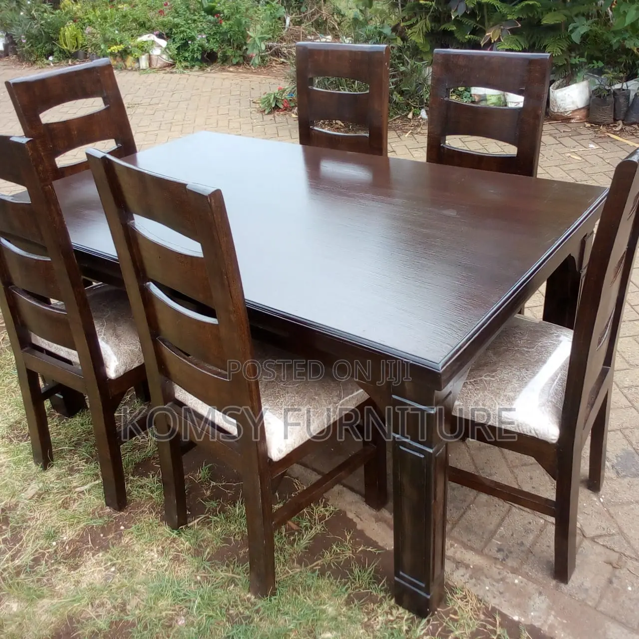 6 Seater Walnut Dining Set