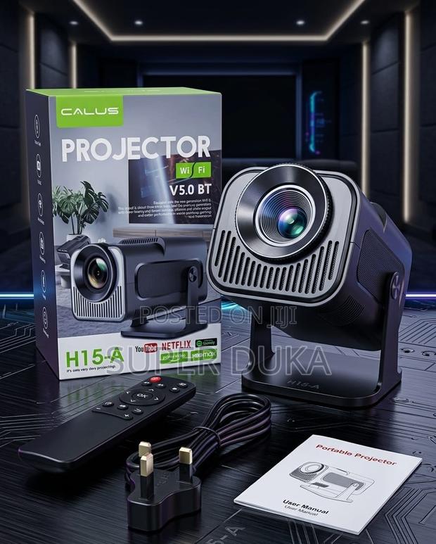 Calus H15-a Projector,720p Android 11,Wifi 6 Bluetooth 85" Cinema