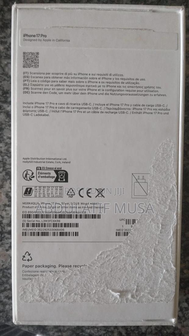 New Apple iPhone 17 Pro 512 GB Silver - thumbnail 4