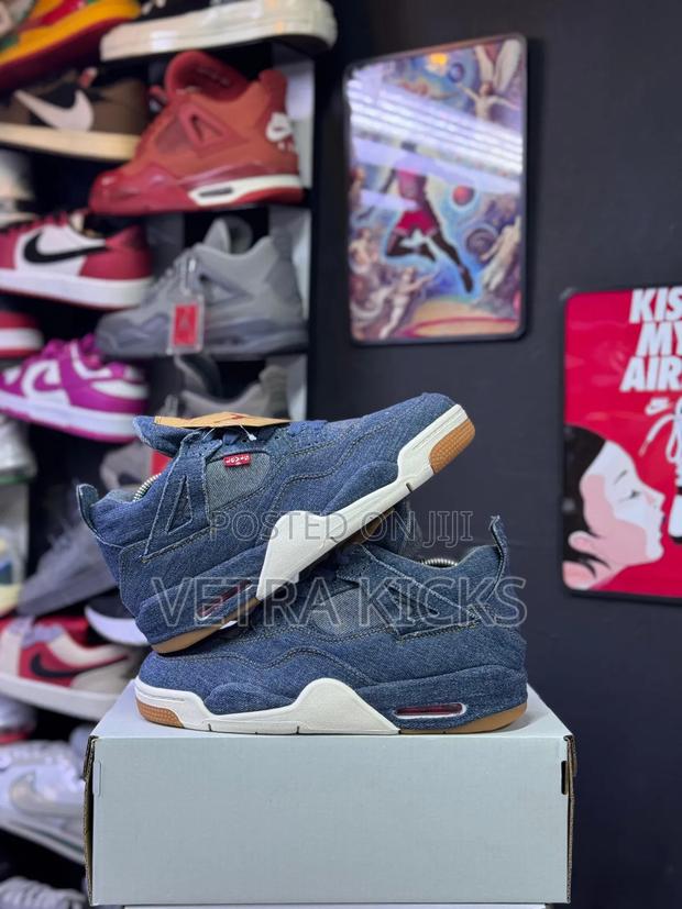 Ne Jordan 4 Denim Unisex Sneakers - thumbnail 2