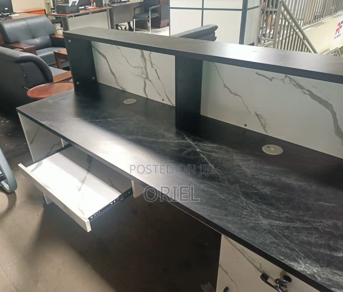 Reception Desks: 1.8m Office Reception Desk With Modern Design