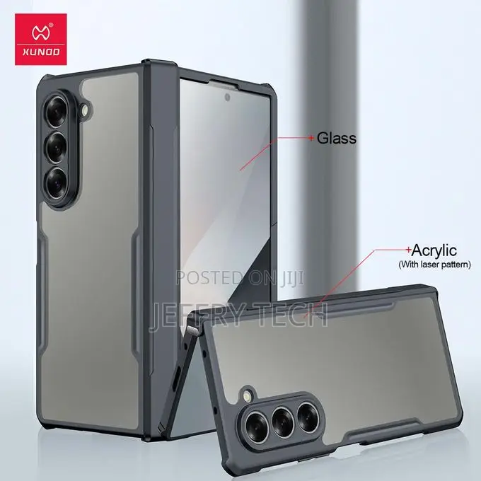 Samsung Galaxy Z Fold 6 Shockproof Transparent Case With Built-in Scre