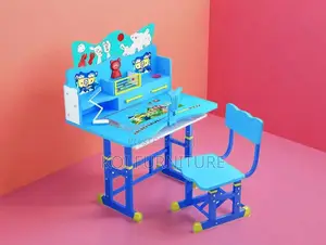 Home Desk; Students Home Schooling Desk Chair Set