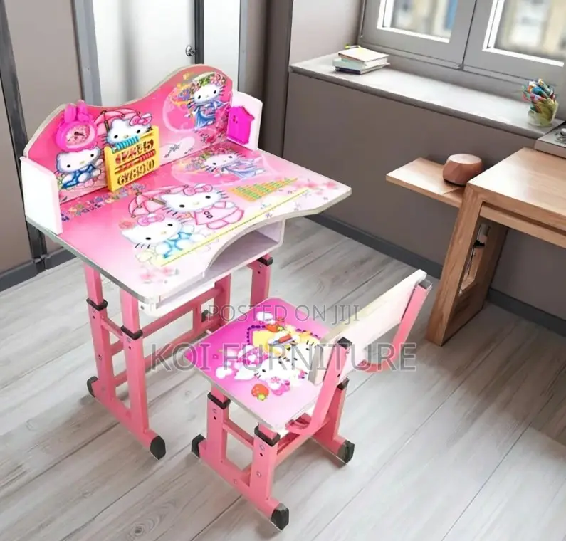 Home Desk; Students Home Schooling Desk Chair Set