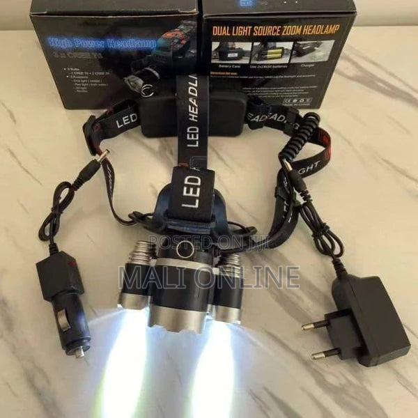 Rechargeable Led Headlamp 6000 Lumens 3 Led Head Torch Waterproof - thumbnail 3