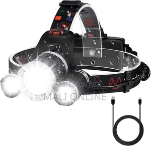 Rechargeable Led Headlamp 6000 Lumens 3 Led Head Torch Waterproof