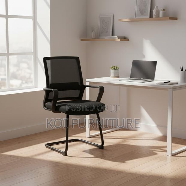 Office Chairs; Sled Base Mesh Fabric Office Chairs - main view