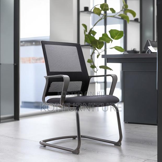 Office Chairs; Sled Base Mesh Fabric Office Chairs - thumbnail 5