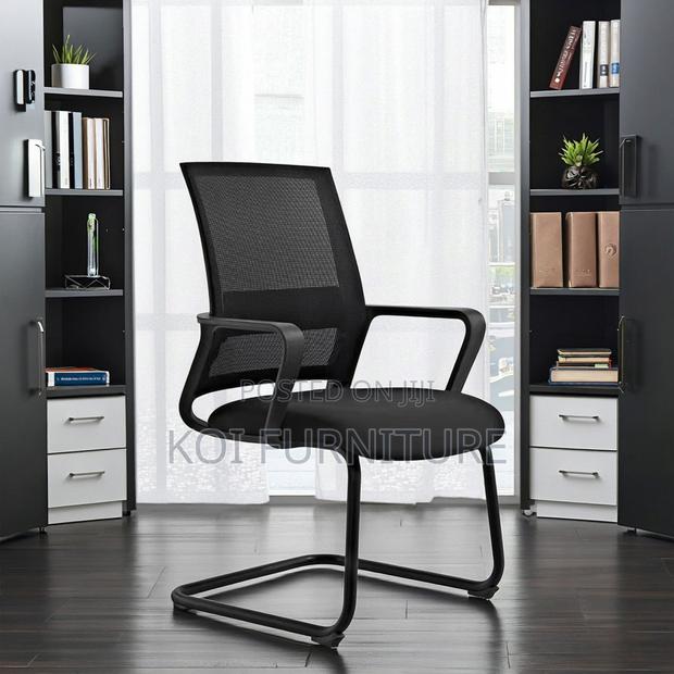 Office Chairs; Sled Base Mesh Fabric Office Chairs - thumbnail 6