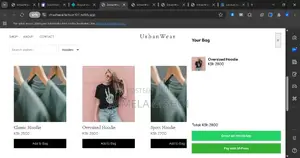Clothing Store Website With Whatsapp Orders M-Pesa — KSH 2500