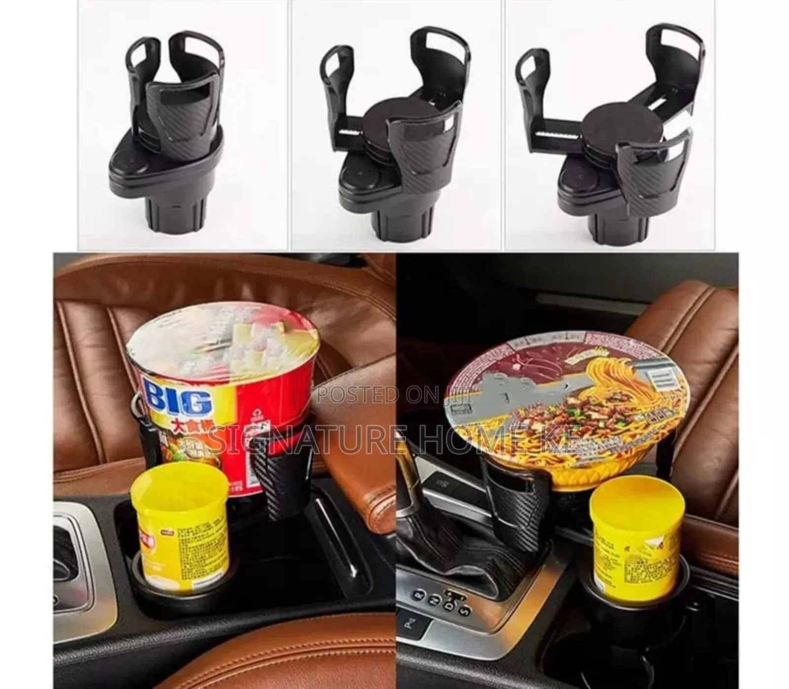 Expandable Dual Slot Car Cup Holder