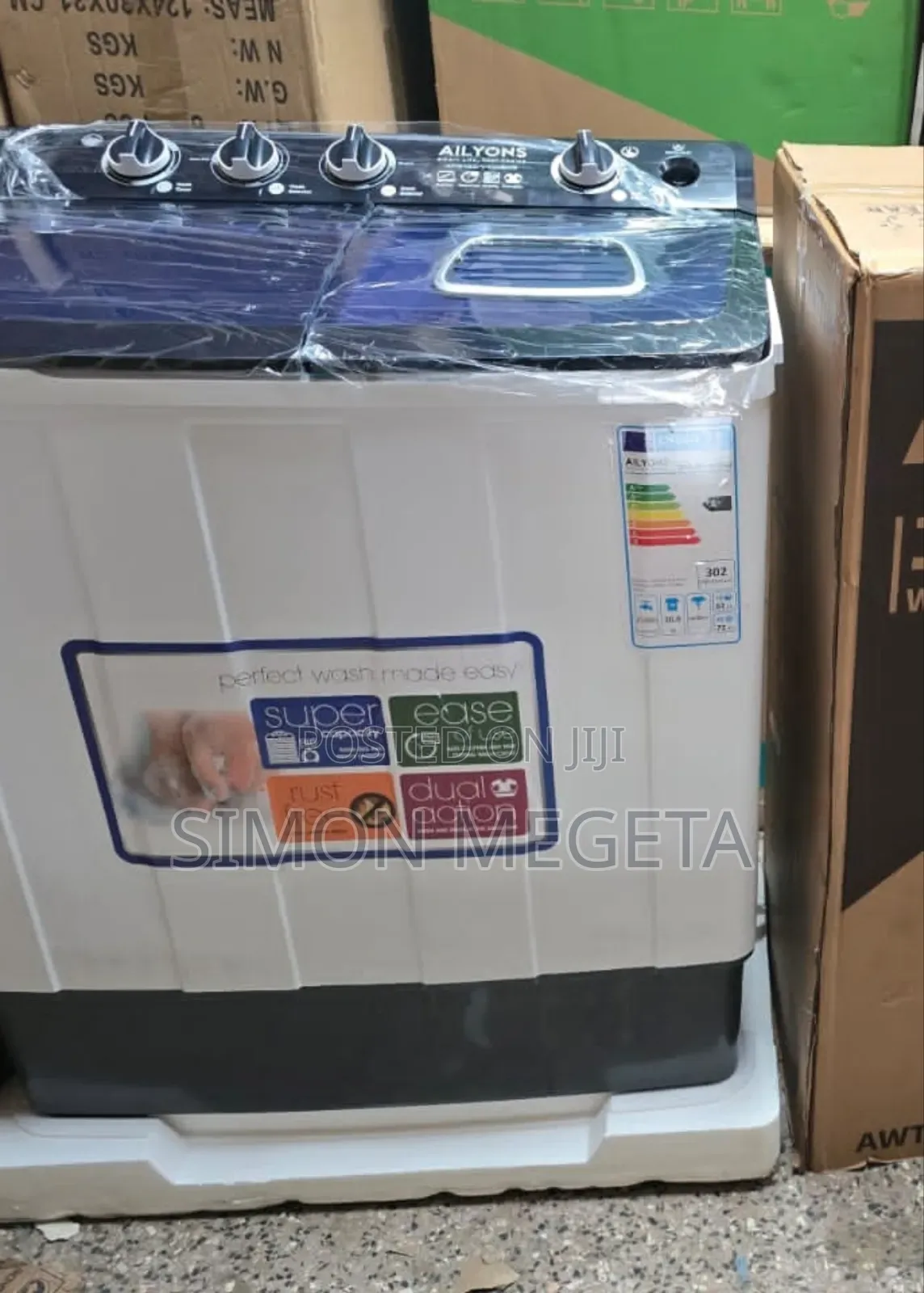 Ailyons 10kg Twin Tub Washer Designed for Strong Effective Cleaning