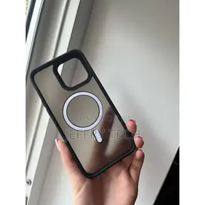 Magsafe Translucent Case for iPhone 15 Pro Max (6.69 Inches)- Black