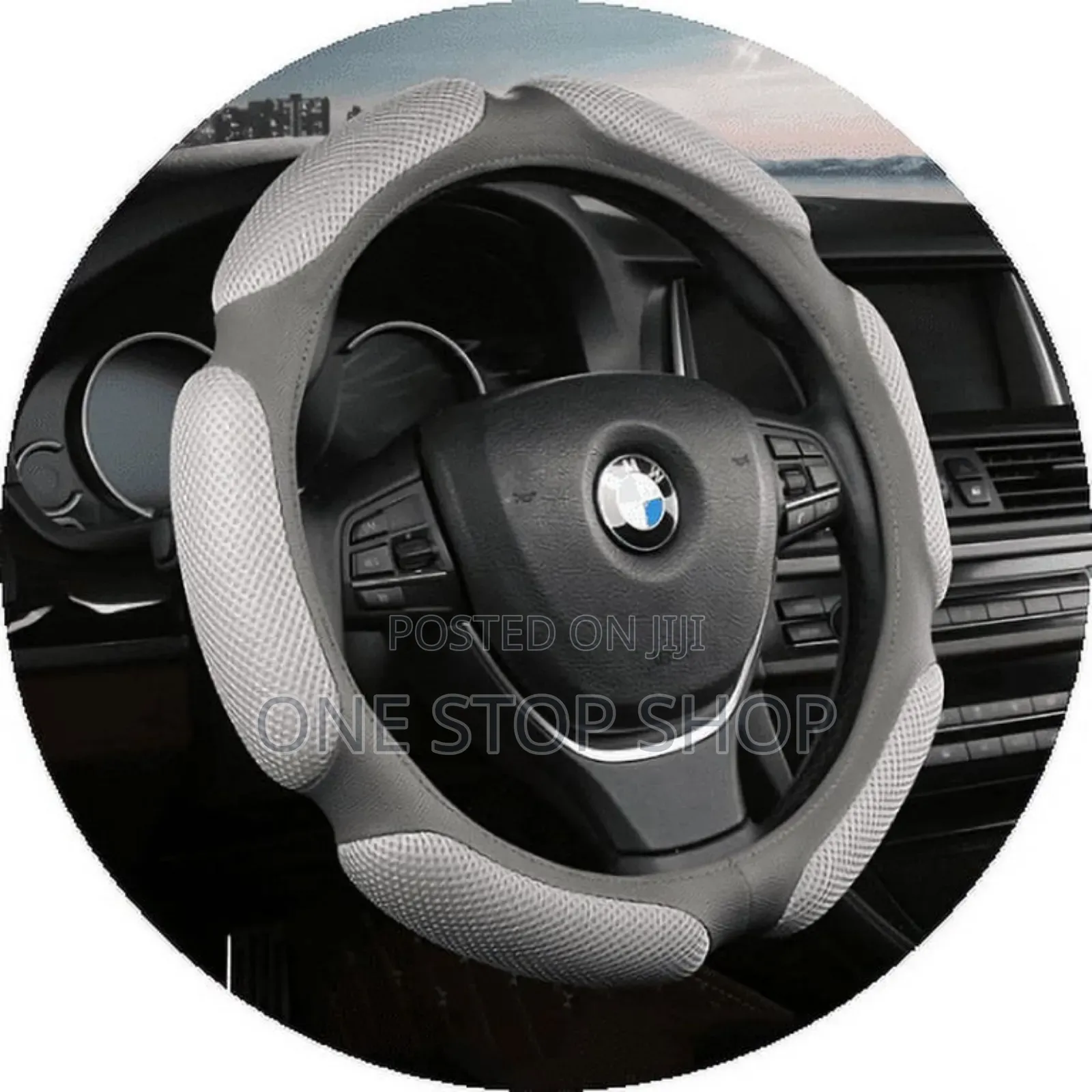 Sandwich Sport Type Car Steering Wheel Cover