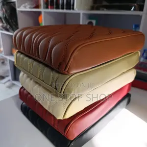 Armrest Faux Leather Top Pillow