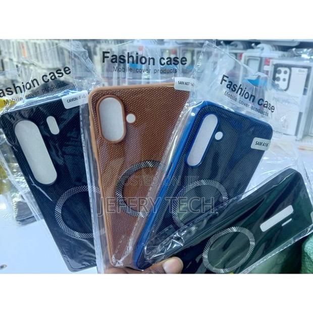 Infinix Leather Textured Magsafe Case for Note 40 Pro – Slim Fau - thumbnail 3