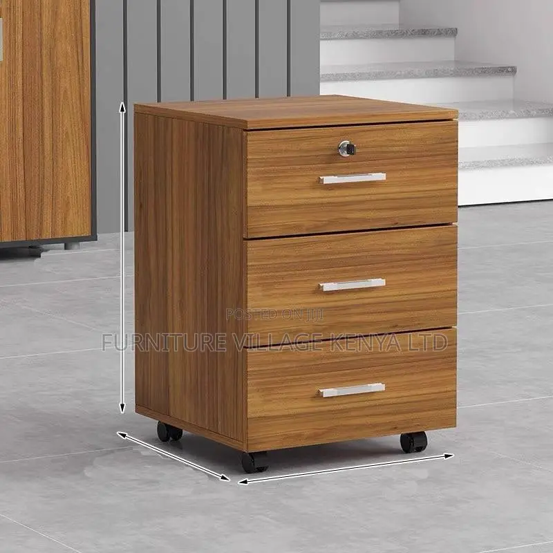Office Cabinet; Modern Office 3 Drawer Movable Pedestal