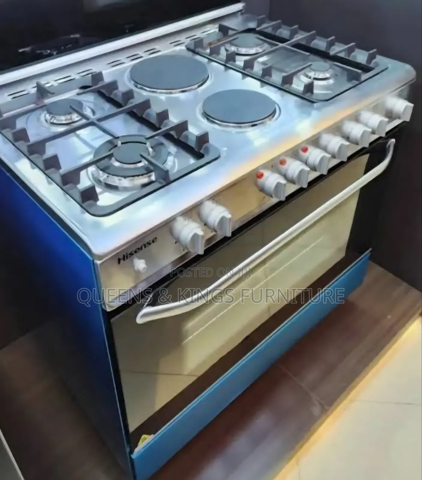 Hisense 60x90 Standing Cooker With Four Gus ,2hot Plate and Oven