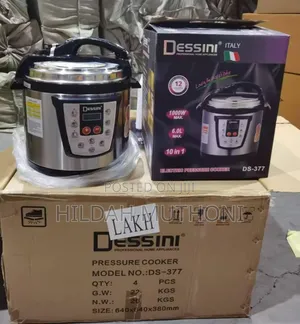 6 Litre Dessini Electric Pressure Cooker 
Box Has 4 Pieces