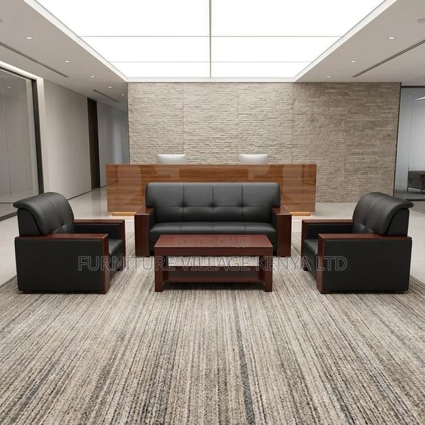 Office Sofa; 5-seater Executive Office Waiting Sofa - thumbnail 3