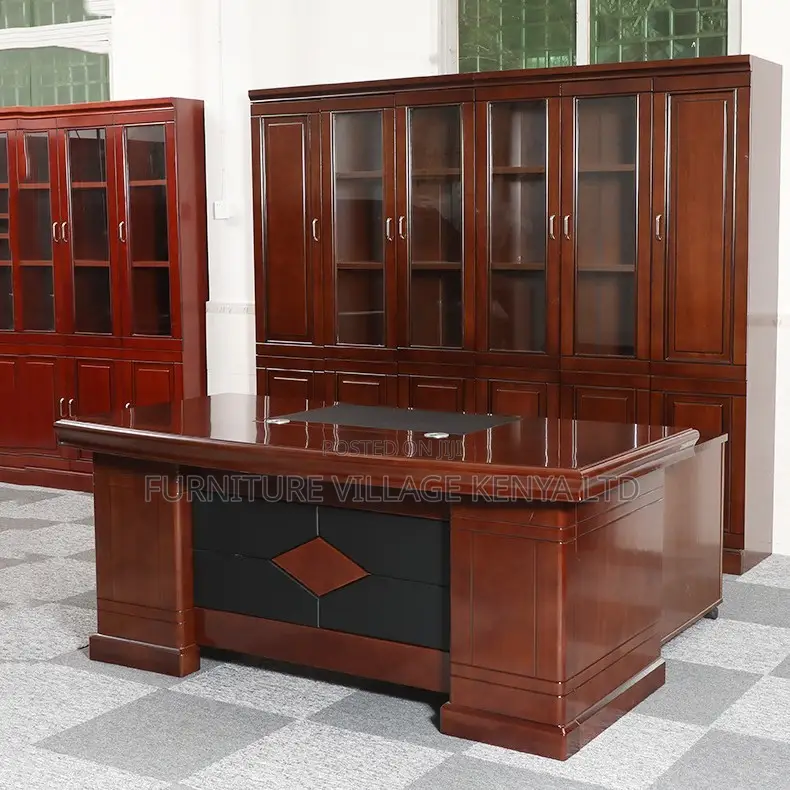 Office Desk; 1.6m Executive Mahogany Office Desk