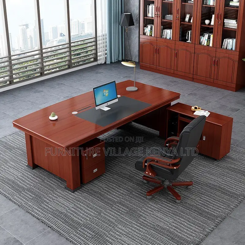 Office Desk; 1.6m Executive Mahogany Office Desk