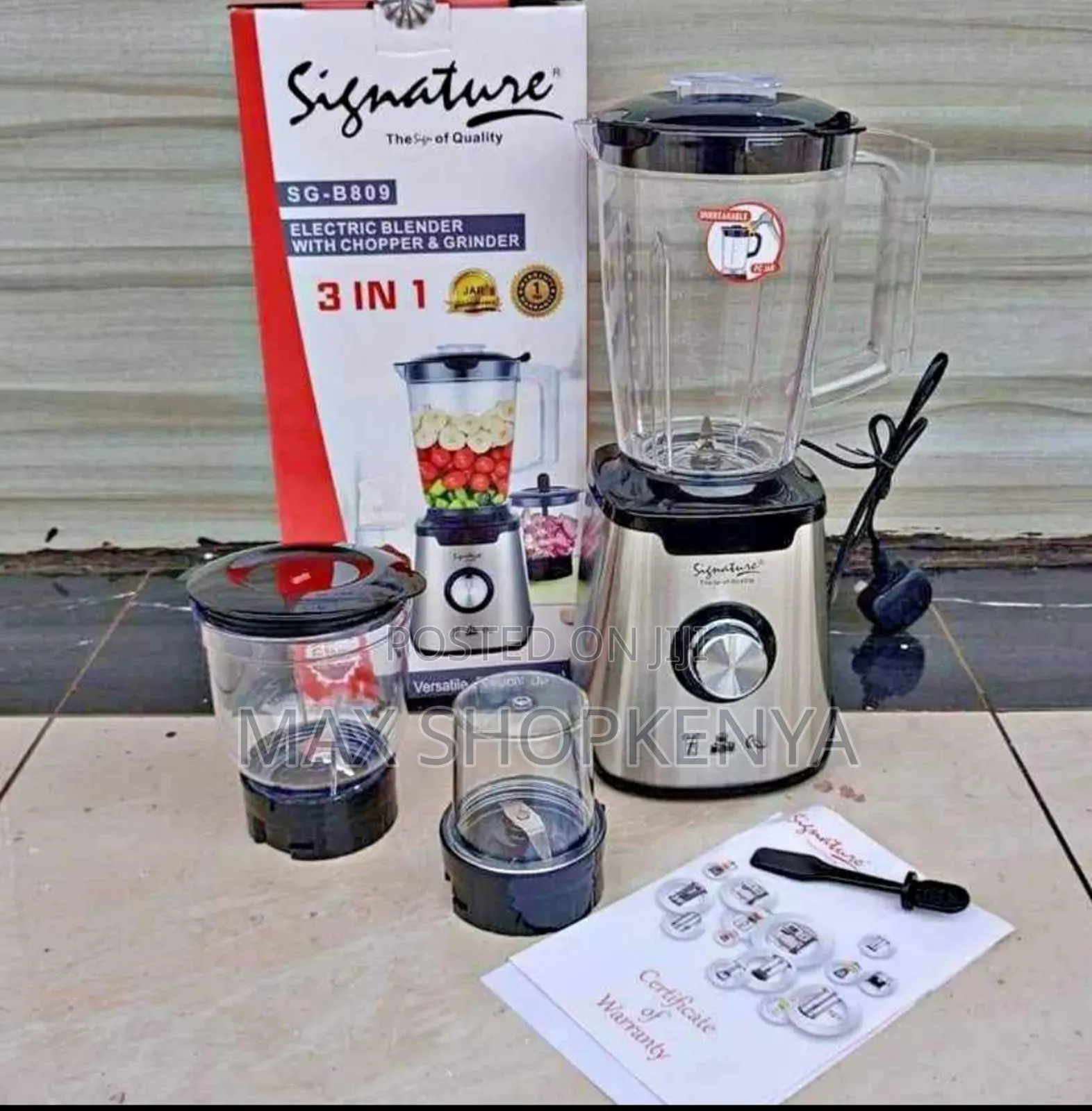 Signature 3-in-1 Powerful Kitchen Blender