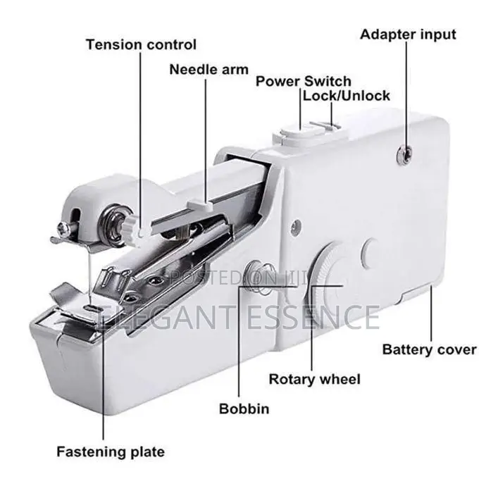Portable Handy Mini Portable Battery Powered Tailor Stitch Hand-Held
