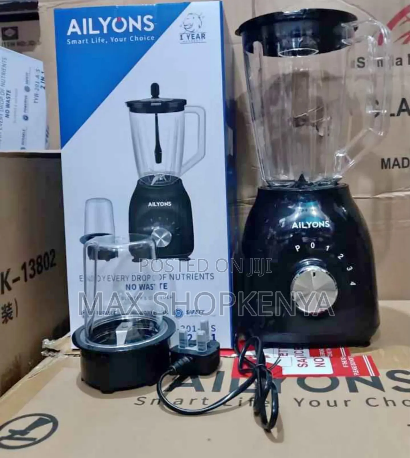 Blender!Ailyons Powerful 2-in-1 Kitchen Blender