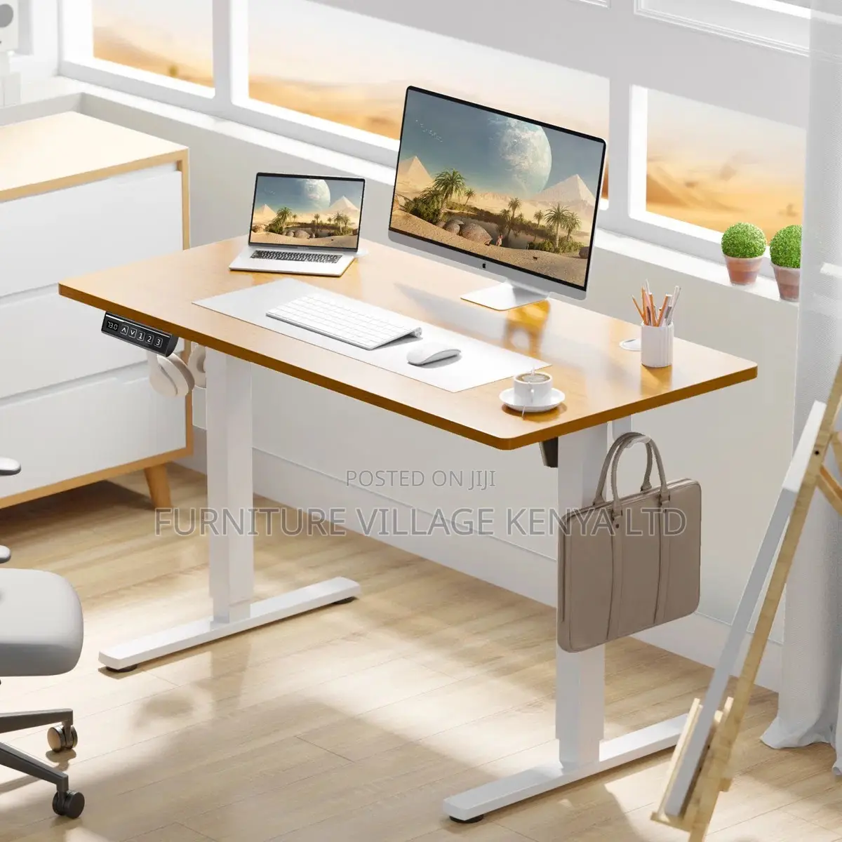 Office Desk; Electric Adjustable Height Office Desk