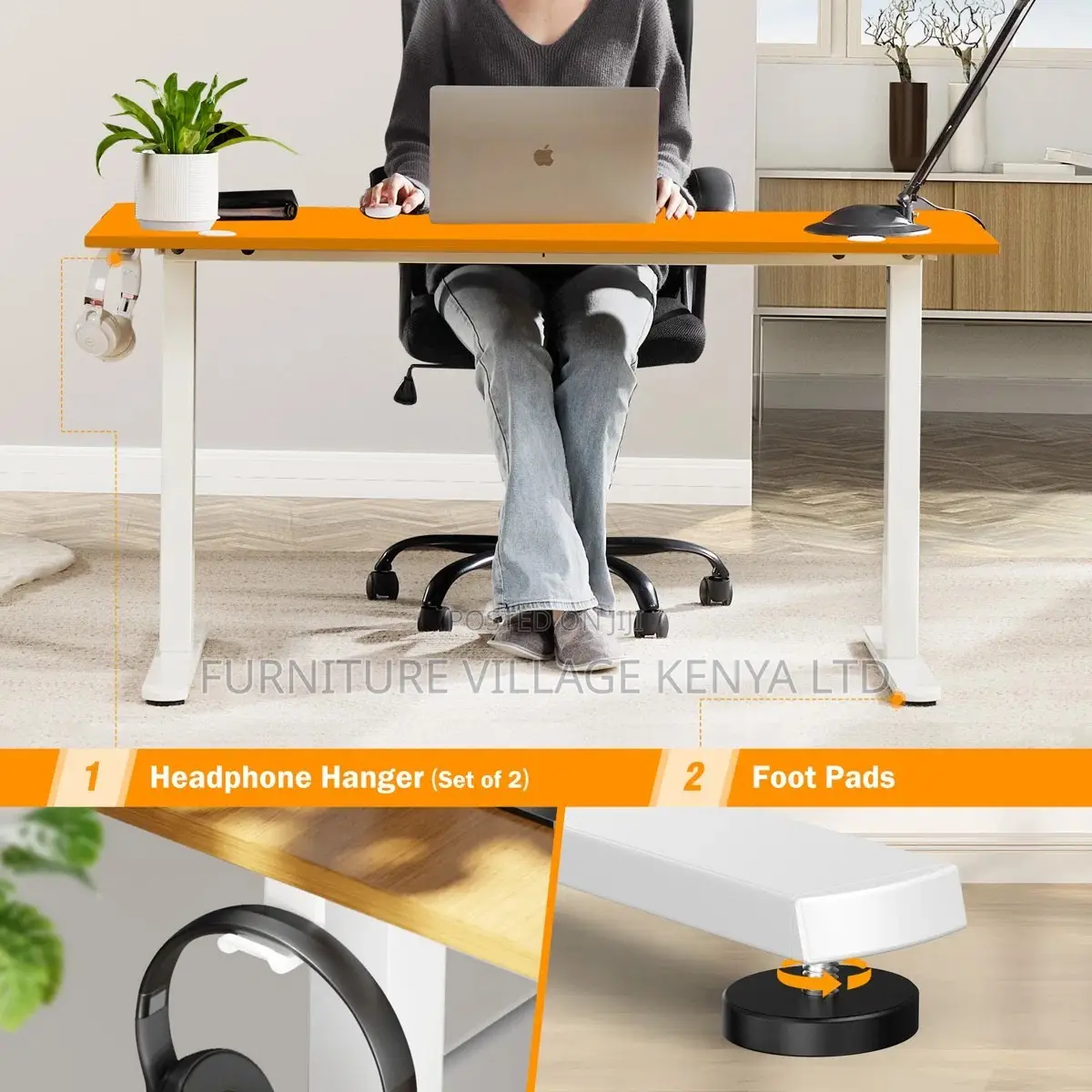 Office Desk; Electric Adjustable Height Office Desk